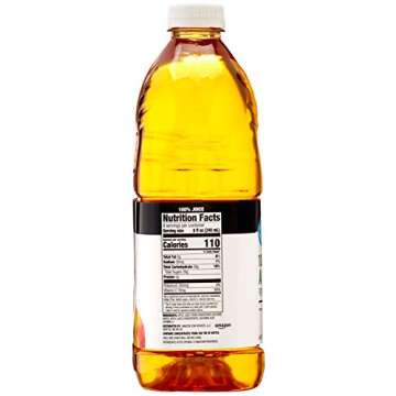 Happy Belly 100% Apple Juice 64 fl oz (Pack of 2) - Refreshingly Affordable!