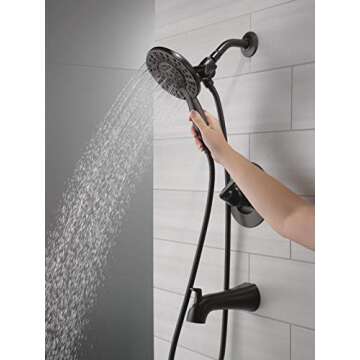 Delta Faucet Arvo 14 Series Single-Handle Tub and Shower Trim Kit - Matte Black
