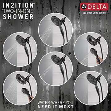 Delta Arvo 14 Series Tub & Shower Trim Kit - Matte Black