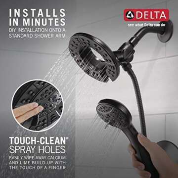 Delta Arvo 14 Series Tub & Shower Trim Kit - Matte Black