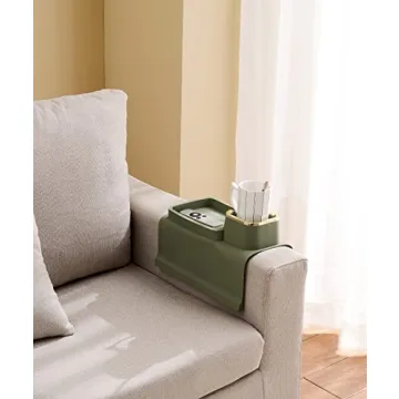 Elimiko Silicone Anti-Spill Anti-Slip Couch Cup Holder Tray
