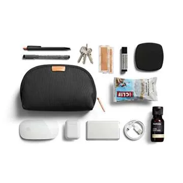 Bellroy Classic Pouch (EDC Zipper Travel Pouch, Water-Resistant Woven Fabric, Holds Pencils, Pens, Tech & Personal Items, Internal Mesh Pockets) - Slate