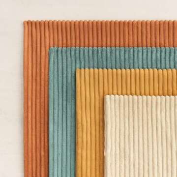 Topfinel Large Decorative Throw Pillow Covers, Soft Velvet Modern Double-Sided Designs Euro Shams Set of 4, Mix and Match for Home Decor, Pillow Inserts Not Included (24x24 inch, Orange/Teal)