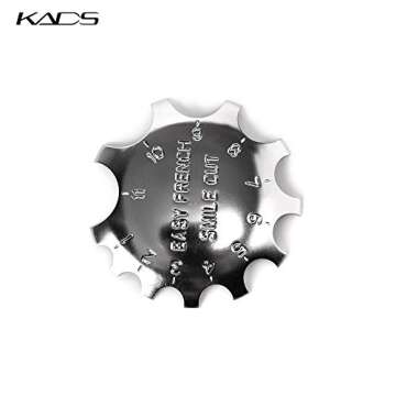 KADS Nail Art Manicure Edge Trimmer Nail Cutter Tool Nail Gel Easy French Smile Line Nail Acrylic Tool with 11 Sizes