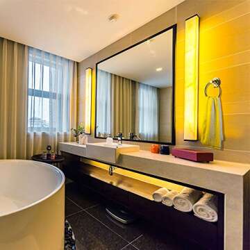 BOPai Drill Free Suction Cup Towel Ring for Easy Installation