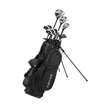 Aspire XD1 Men's Complete Golf Clubs Package Set Includes Titanium Driver, S.S. Fairway, S.S. Hybrid...