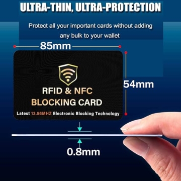 SaiTech IT RFID Blocking Card, Protect Your Entire Wallet from e-Pickpocketing
