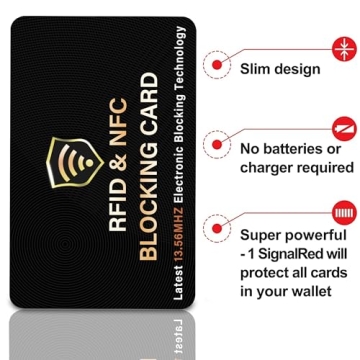 SaiTech IT RFID Blocking Cards for Wallet Security