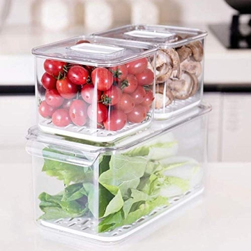 SANNO Produce Saver Food Storage Container Set for Freshness