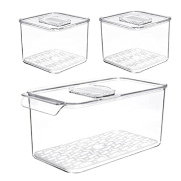SANNO Produce Saver Food Storage Container Set for Freshness
