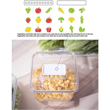 SANNO Produce Saver Food Storage Container Set for Freshness