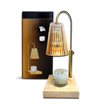 LUCHIA Electric Candle Lamp | Dimmable Wax Melt Warmer for Scented Wax with 2 Bulbs | Adjustable Hei...