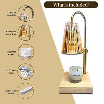 LUCHIA Electric Candle Lamp | Adjustable & Dimmable Wax Warmer