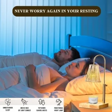 LUCHIA Electric Candle Lamp | Adjustable & Dimmable Wax Warmer