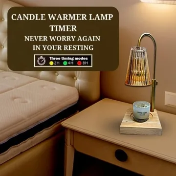 LUCHIA Electric Candle Lamp | Adjustable & Dimmable Wax Warmer