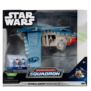 Star Wars Micro Galaxy Squadron Republic Gunship 8-Inch