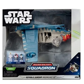Star Wars Micro Galaxy Squadron Republic Gunship 8-Inch