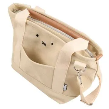 Hapitas Insulated Tote Bag, Perfect for Lunch, Character Bag, Thermal Bag, Shoulder Handbag, 2-Way, Miffy, Ivory Face, Miffy Ivory Face, One Size