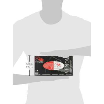 Medline MG6111 VersaShield Storm Nitrile Exam Gloves, Black, 100 Count, Powder-Free, Small