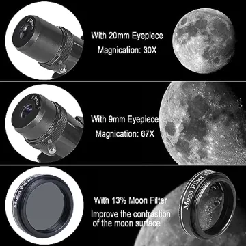Celticbird High Powered Telescope for Adults with Backpack