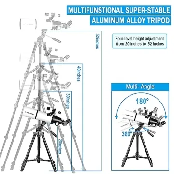 Celticbird High Powered Telescope for Adults with Backpack