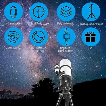 Celticbird High Powered Telescope for Adults with Backpack