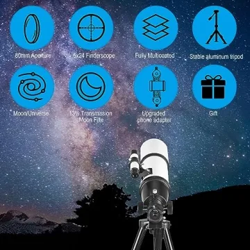 Celticbird High Powered Telescope for Adults with Backpack