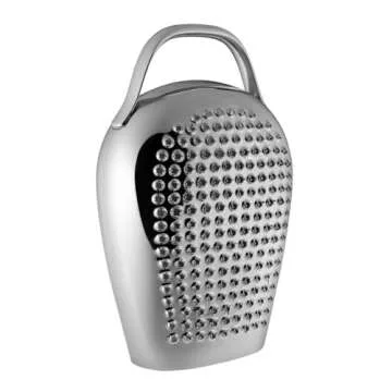 Alessi "Cheese please" Cheese Grater in 18/10 Stainless Steel Mirror Polished, Silver