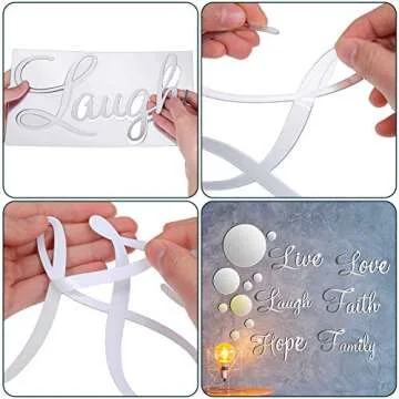 Zonon 3D Mirror Wall Decor Stickers - Motivational Art