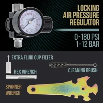 TCP Global HVLP Spray Gun for Heavy Bodied Paints