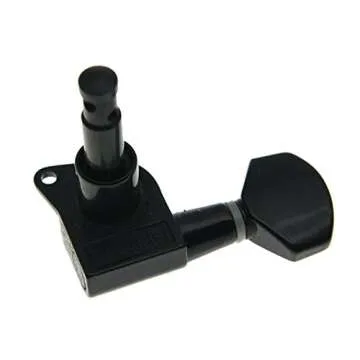 Wilkinson 6 Inline Black E-Z Post Guitar Tuners EZ Post Guitar Tuning Keys Pegs Guitar Machine Heads for Strat Tele