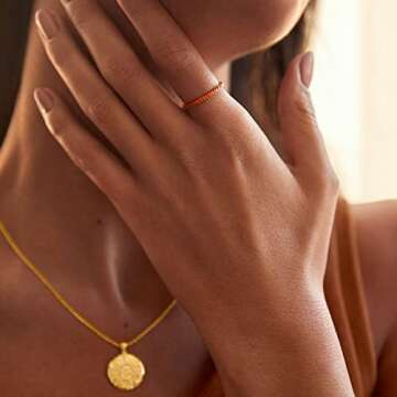 PAVOI 14K Gold Plated Sterling Silver Garnet Ring