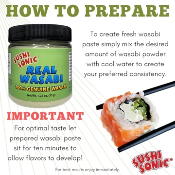 Authentic Sushi Sonic 100% Real Wasabi Powder 1.25 oz