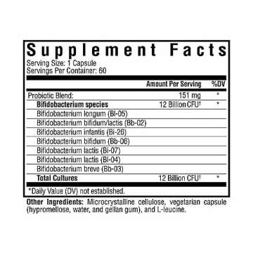 Seeking Health ProBiota Bifidobacterium, 60 Capsules - Vegan Digestive Support Supplement