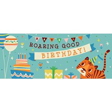 Pop-Up Tiger Birthday Greeting Card - Unique, Fun Design