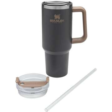 Stanley 40 OZ Adventure Quencher Tumbler - Coal Color