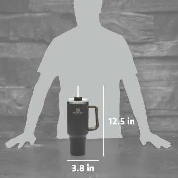 Stanley 40 OZ Adventure Quencher Tumbler - Coal Color