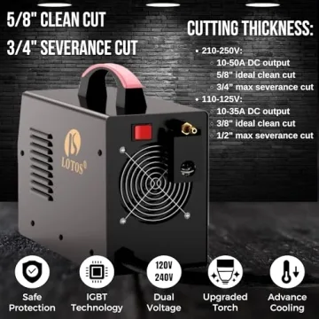 LOTOS LT5000D Plasma Cutter 2024 Upgrade for Professionals