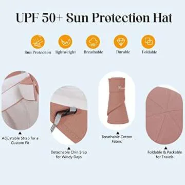 Stylish Sun Visor Hat with UV Protection for Women