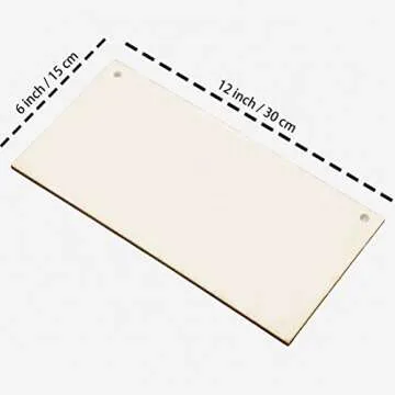 JANOU Wooden Plaque for Creative DIY Projects - 3 Pcs