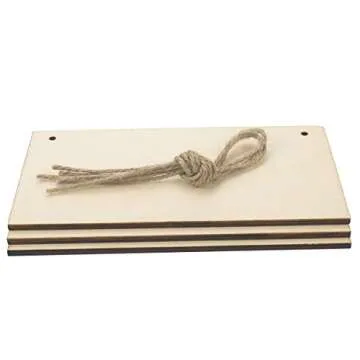 JANOU Wooden Plaque for Creative DIY Projects - 3 Pcs