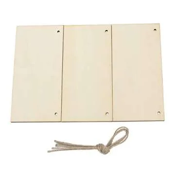 JANOU Wooden Plaque for Creative DIY Projects - 3 Pcs