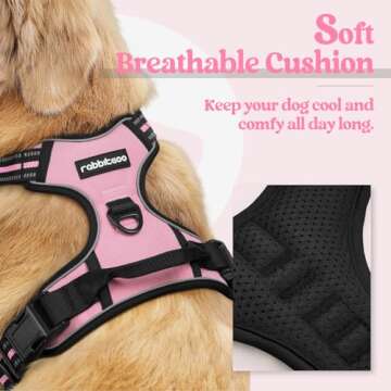 Rabbitgoo Dog Harness for Small Dogs – Safe and Adjustable