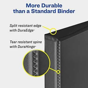 Avery Two-Tone Durable View 3 Ring Binder - Stylish Organization