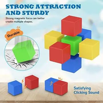 ROMDS Magnetic Blocks – 32 Pieces for Kids Aged 3+