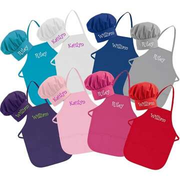 Personalized Kids Apron Set - USA Made