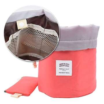 EUOW Portable Travel Cosmetic Bag - Organizer for Makeup