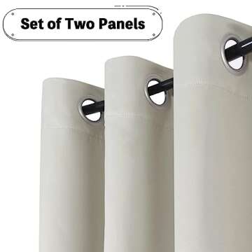 Turquoize Room Darkening Grommet Panels Tripe Woven Textured Soft Curtain Panels Easy Care Solid The...