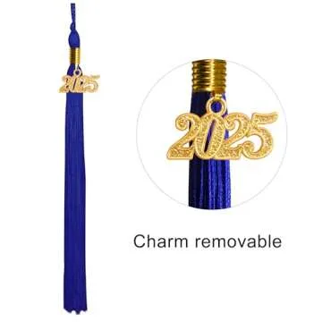 GraduationMall Kindergarten Graduation Cap Gown Stole Package with 2025 Tassel, Certificate Royal Small 27(3'6"-3'8")