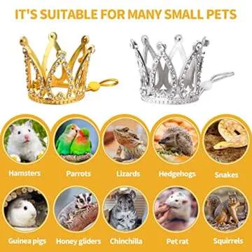 Keymall Mini Crown Set for Small Pets Adjustable Accessories